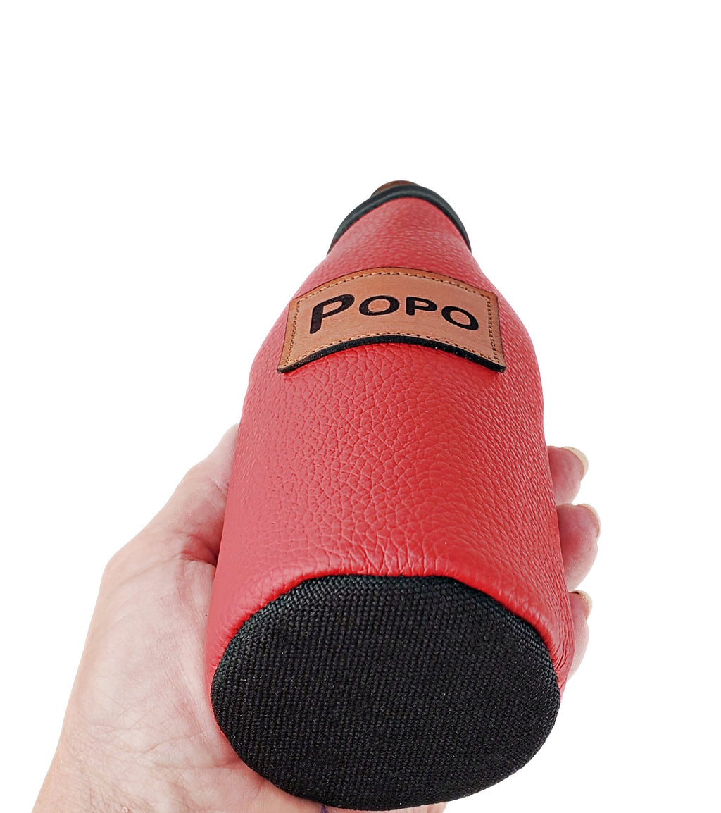 Custom Leather Beer Bottle Holder – Engraved Bottle Cooler for 12oz Bottles | Personalized Gift, Handmade in Montana