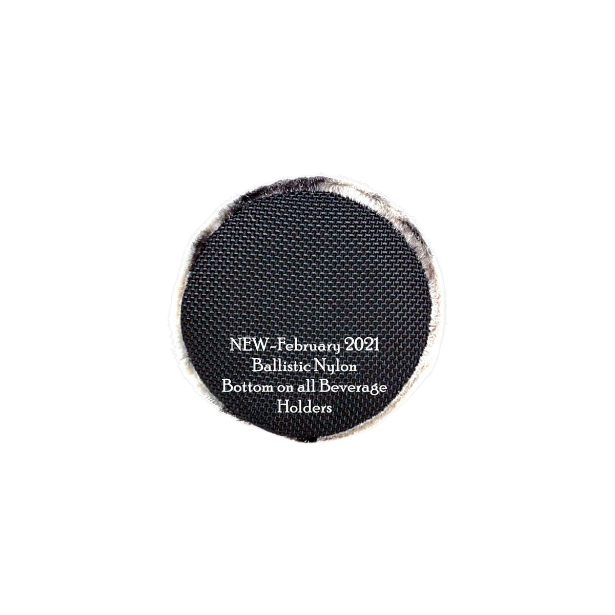 Ballistic nylon bottom on the cowhide beverage holder