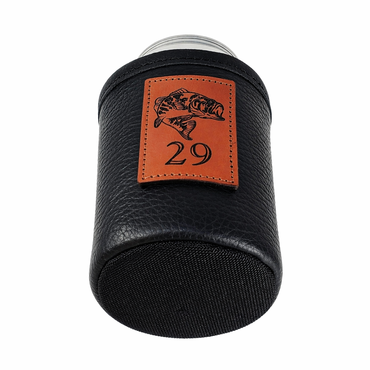 Custom Leather Can Holder – Engraved Can Cooler for 12oz Cans | Personalized Gift, Handmade in Montana